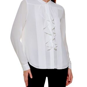 Calvin Klein plus Size ruffle shirt new with Tags